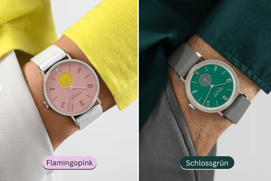 Flamingopink and Schlossgrün Tangente 38 Edition