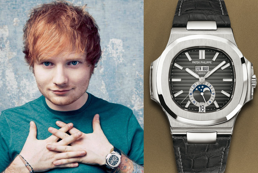Ed Sheeran Wearing Nautilus Annual Calendar ref. 5726A