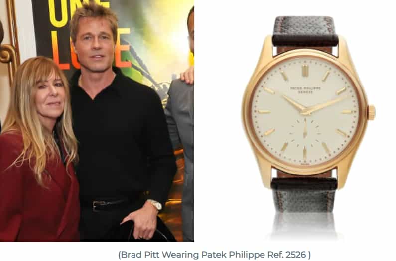 Brad Pitt weaing patek philippe
