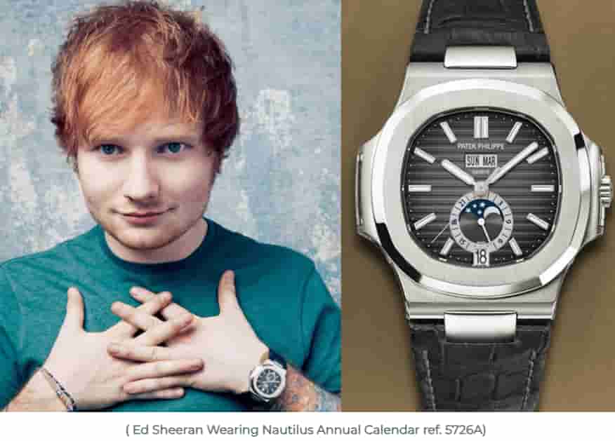 Ed Shreen Wearing Patek Annual Calender 5726A