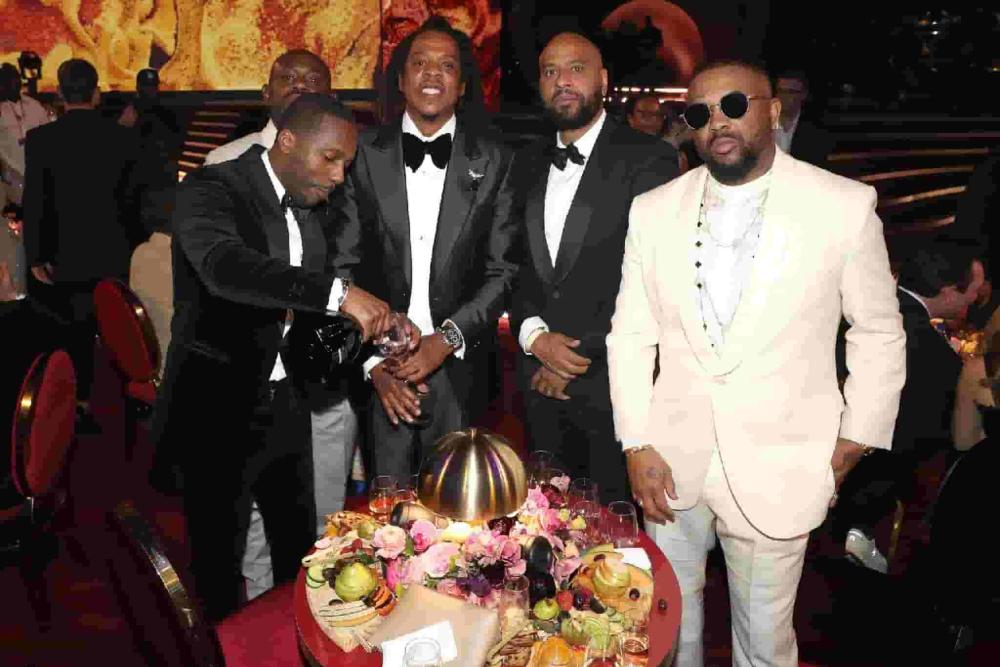 ay -Z wearing $2.2 million worth Grandmaster Chime 6300G at the the 65th Grammy Awards