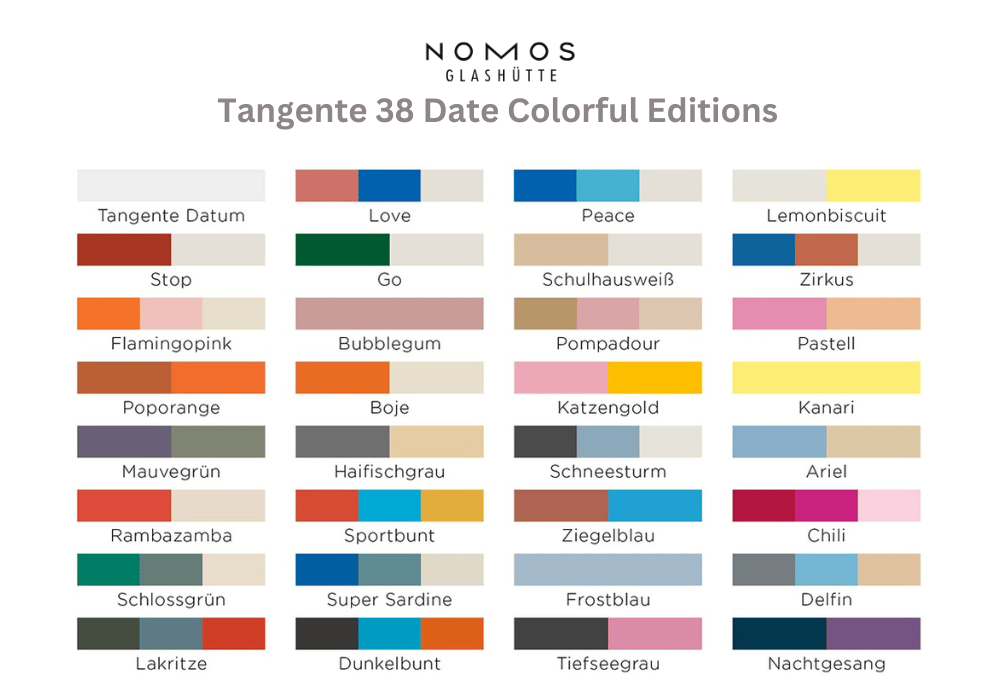 Tangente 38 Date Colorful Editions