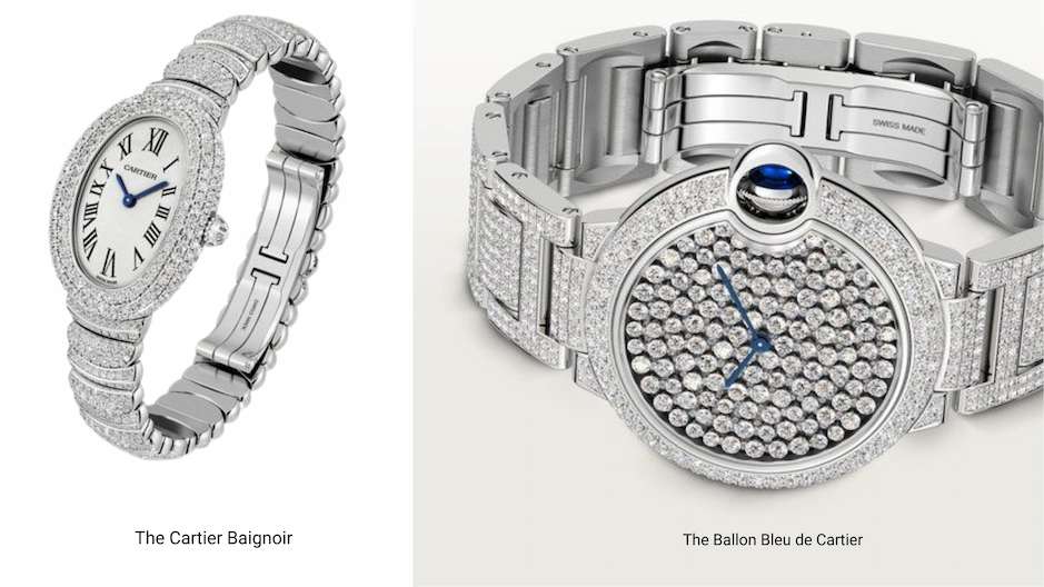 Cartier compact size watches