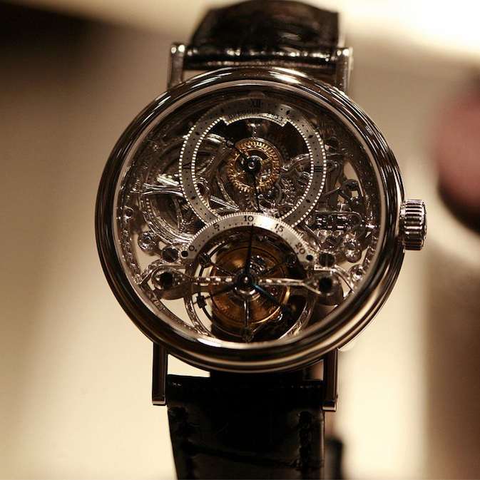 A tourbillon movement watch by Breguet