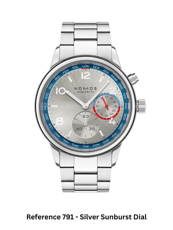 Club Sport neomatik Worldtimer Silver Sunburst Dial - Reference 791