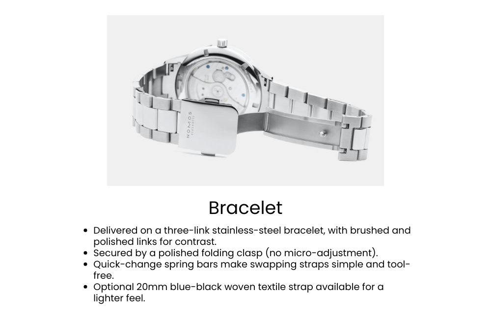 Nomos Worldtimer Bracelete 