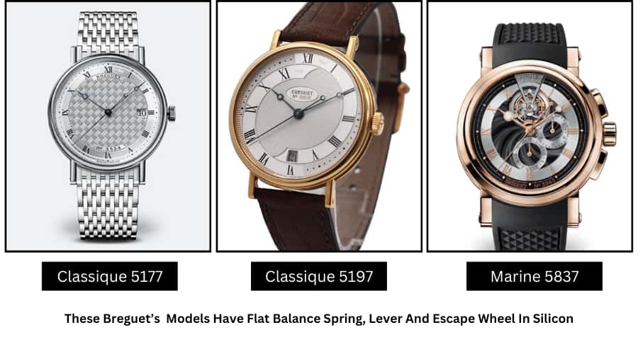 Breguet's Classique and Marine Models with Silicon Components