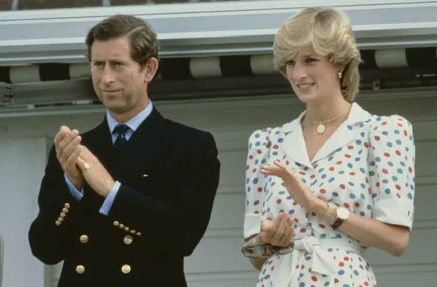 (Princess Diana wearing [Left] Patek Philippe Ref. 3618 and [Right one belongs to Prince Charles] Ref 3445)