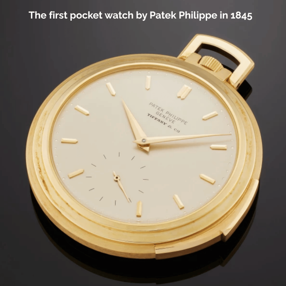 The first pocket watch by Patek Philippe in 1845)