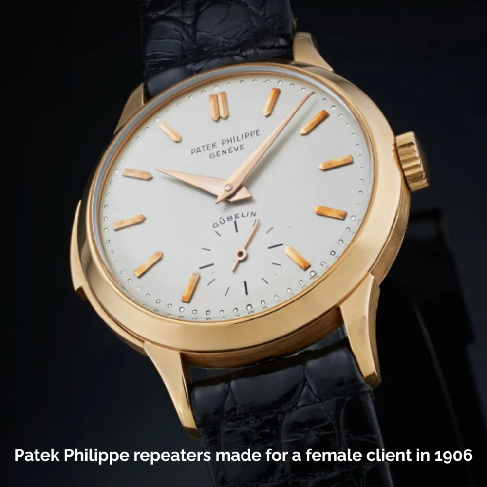Patek Philippe repeaters made for a female client in 1906)