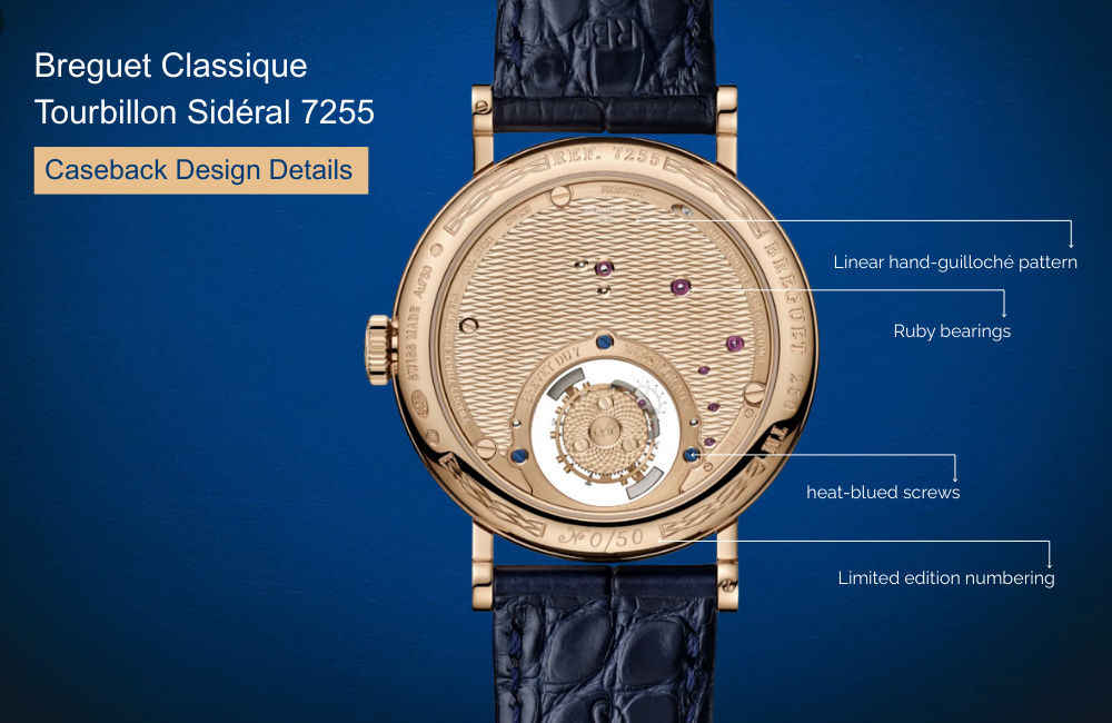 Sidéral 7255 case back design