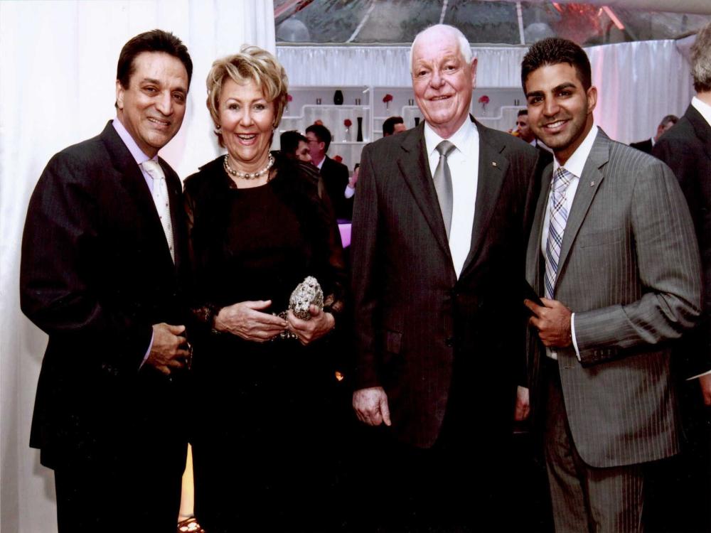 Love and Rish Mahtani with Mr. and Mrs. Philippe Stern