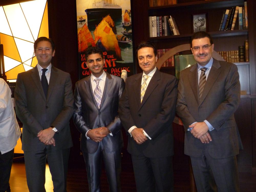 Rish and Love Mahtani with Juan Carlos Torres CEO of Vacheron Constantin