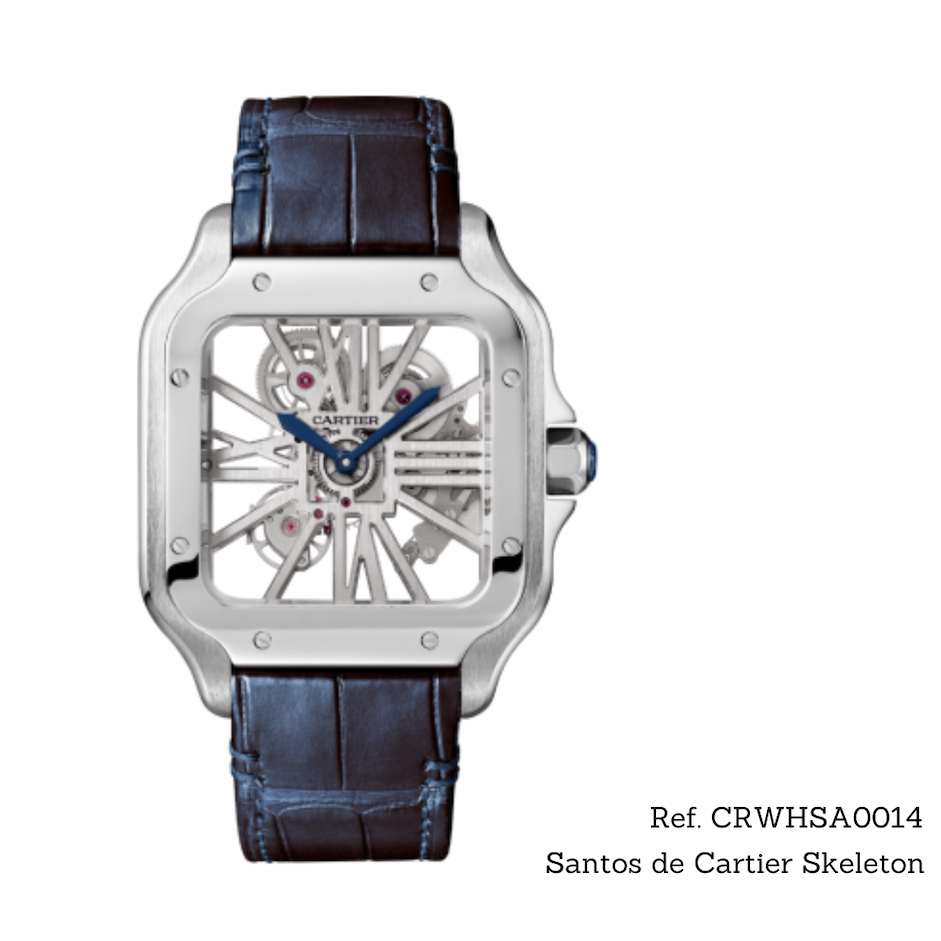 Santos 100 Skeleton watch