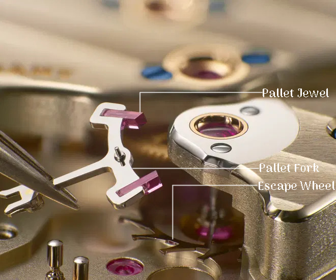 pallet for of a mechanical watch