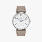 TANGENTE 33 Ref.123 | Velour Leather Beige Strap | Crystal Glass Back