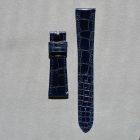 Strap PP Navy Blue Dep Leather Alligator (Shiny) - Sq scales [PDD] 20x16 mm Regular