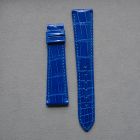 Strap PP Royal Blue Pin Leather Alligator (Shiny) - Sq scales [PDD] 20x16 mm Regular