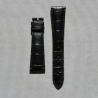 Strap PP Black Pin Leather Alligator (Matt) - Sq scales [PDD] 21x16 mm Regular