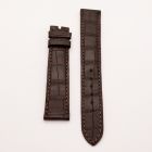 Strap PP Brown Pin Leather Alligator (Matt) - Sq scales [PDD] 18x16 mm Long