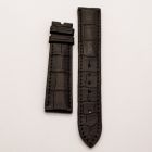 Strap PP Dark Chocolate Brown Pin Leather Alligator (Matt) - Sq scales [PDD] 18x16 mm Regular