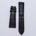 Strap PP Black Pin Leather Alligator (Matt) - Sq scales [PDD] 19x16 mm Short