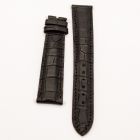 Strap PP Dark Chocolate Brown Pin Leather Alligator (Matt) - Sq scales [PDD] 19x16 mm Long