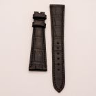Strap PP Dark Chocolate Brown Pin Leather Alligator (Matt) - Sq scales [PDD] 20x14 mm Long
