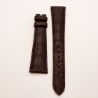 Strap PP Dark Brown Pin Leather Alligator (Matt) - Sq scales [PDD] 20x14 mm Long