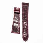 Strap PP Burgundy Pin Leather Alligator (Shiny) - Sq scales [NPD] 19x14 mm Regular