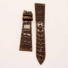 Strap PP Chocolate Brown Pin Leather Alligator (Shiny) - Sq scales [NPD] 19x14 mm Regular