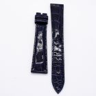 Strap PP Navy Blue Pin Leather Alligator (Shiny) - Sq scales [PDD] 18x14 mm Long