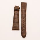 Strap PP Chocolate Brown Pin Leather Alligator (Matt) - Sq scales [PDD] 19x14 mm Long
