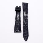 Strap PP Navy Blue Pin Leather Alligator (Shiny) - Sq scales [PDD] 19x14 mm Long