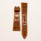 Strap PP Hazel Brown (Light Brown Stitch) Pin Leather Alligator (Shiny) - Sq scales [NPD] 19x14 mm Regular