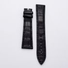 Strap PP Black Pin Leather Alligator (Matt) - Sq scales [PDD] 19x16 mm Long