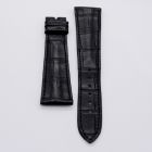 Strap PP Black Pin Leather Alligator (Matt) - Sq scales [PDD] 24x18 mm Long