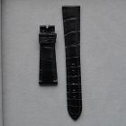 Strap PP Black Dep Leather Alligator (Matt) - Sq scales [PDD] 20x16 mm Regular