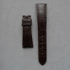Strap PP Dark Chocolate Brown Dep USED Leather Alligator (Matt) - Sq scales [PDD] 21x16 mm Regular