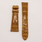 Strap PP Hazel Brown Pin Leather Alligator (Shiny) - Sq scales [PDD] 20x16 mm Long