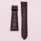 Strap PP Aubergine Purple Pin Leather Alligator (Matt) - Sq scales [PDD] 20x16 mm Long
