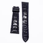 Strap PP Navy Blue Pin Leather Alligator (Shiny) - Sq scales [PDD] 20x16 mm Long