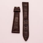 Strap PP Dark Brown Pin Leather Alligator (Matt) - Sq scales [PDD] 20x16 mm Long
