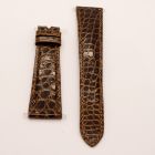 Strap PP Dark Brown Pin Leather Alligator (Shiny) - Rd scales [PDD] 21x16 mm Regular