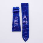 Strap PP Royal Blue Pin Leather Alligator (Shiny) - Sq scales [PDD] 21x16 mm Regular