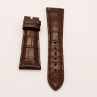 Strap PP Chocolate Brown Pin Leather Alligator (Matt) - Sq scales [PDD] 21x16 mm Short