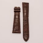 Strap PP Chocolate Brown Pin Leather Alligator (Matt) - Sq scales [PDD] 21x16 mm Long