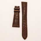 Strap PP Chocolate Brown Dep Leather Alligator (Matt) - Sq scales [PDD] 21x16 mm Long