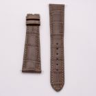 Strap PP Dark Brown Cherry Pin Leather Alligator (Matt) - Sq scales [PDD] 21x16 mm Long