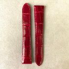 Strap CA Red Leather Alligator (Shiny) - Sq scales [PDD] 16.20x13.80 mm Regular